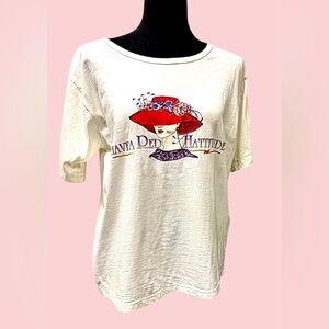 Circus Circus White Red Hat Design Graphic Tee Size Medium